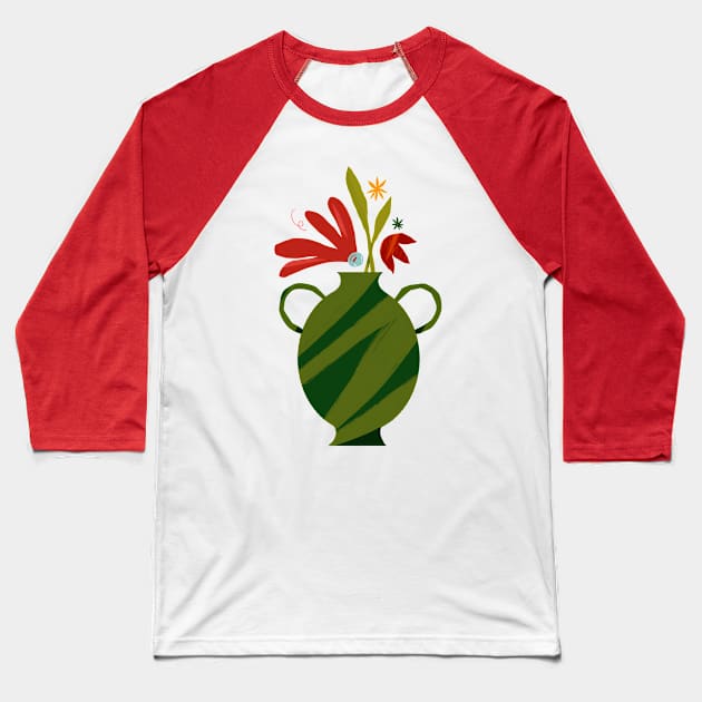 Spring vase Baseball T-Shirt by Maia Fadd